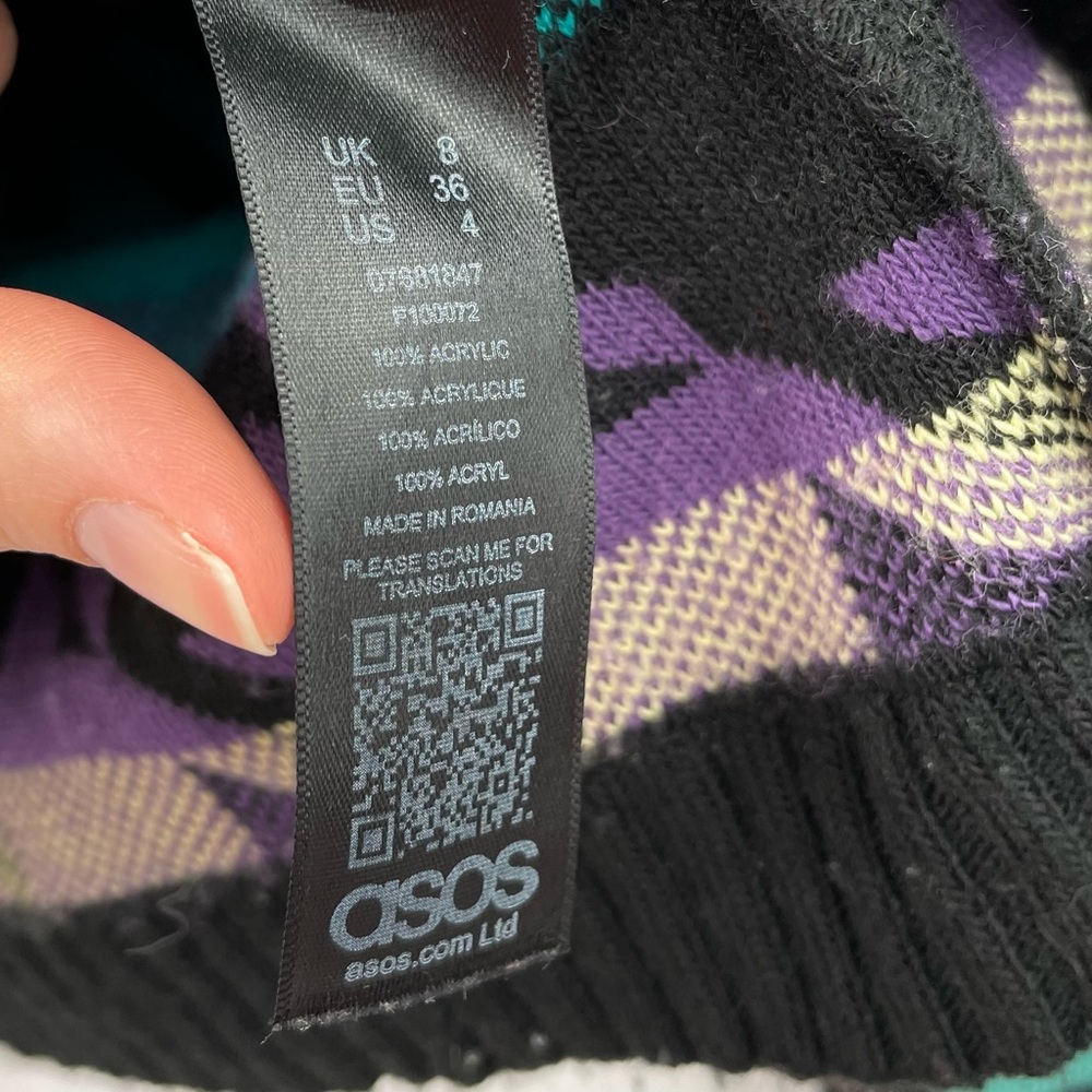 ASOS Multicolor Houndstooth Cardigan - Picture 13 of 13